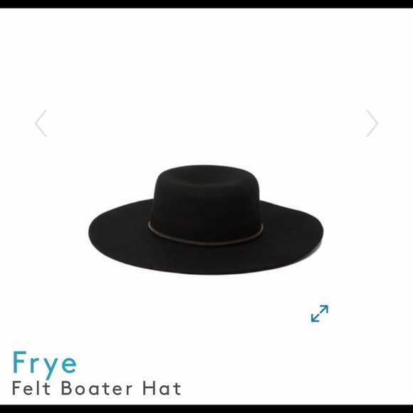 Frye Felt Boater Black Hat | Poshmark